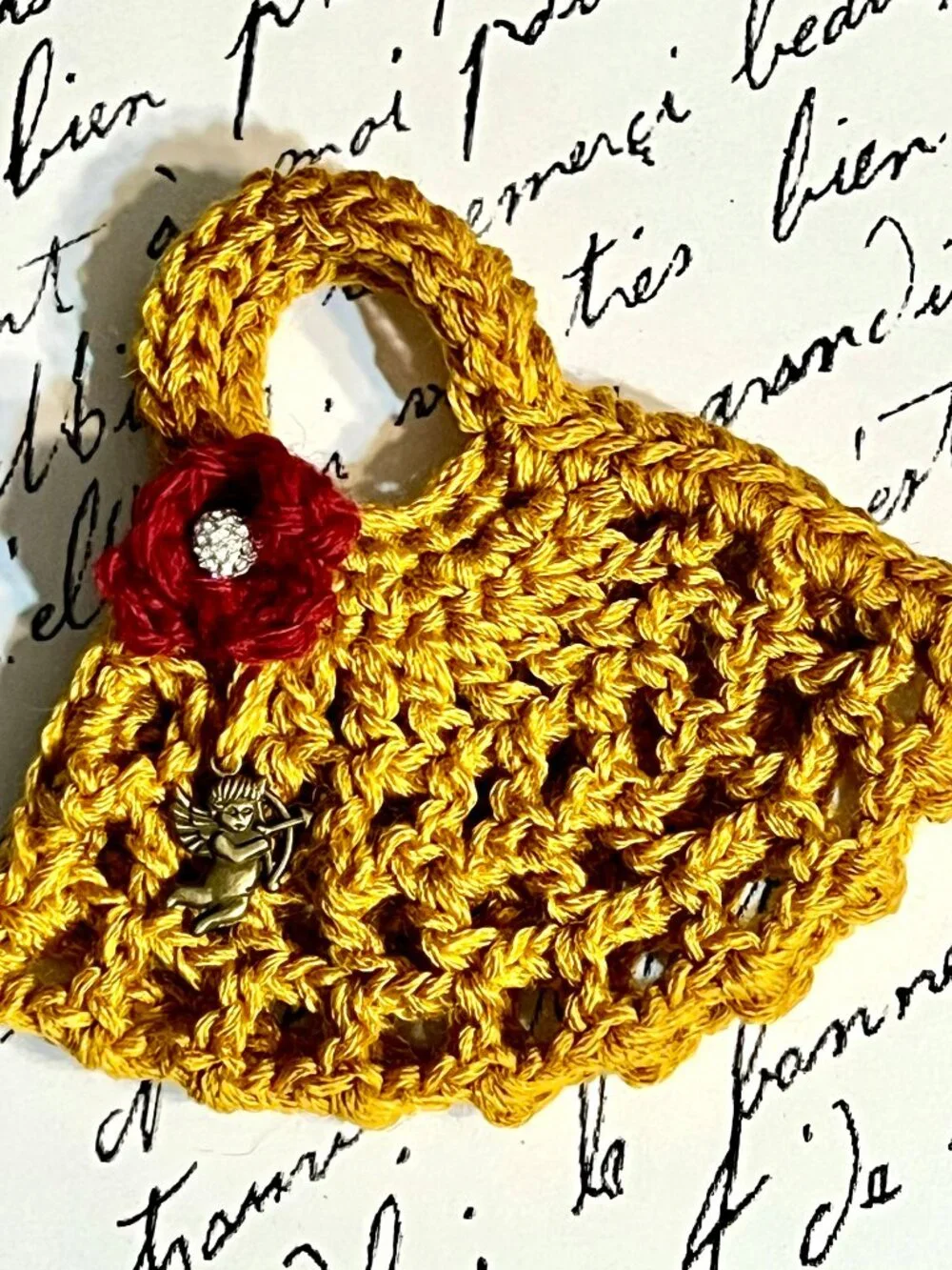 Doll Clothing Access MARKET BAG/SHOPPING BAG For Barbie Doll or Similar ~ Yellow